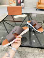 LP CROSSOVER SLIPPERS CHOCOLATE CALFSKIN