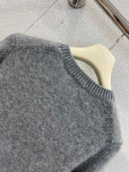 Burberry 25 Sweater Gray White Wool Cashmere