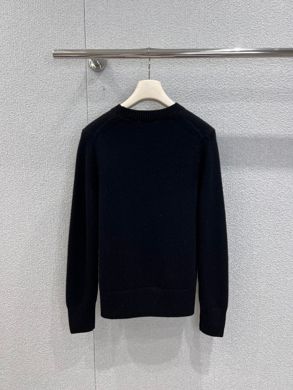 Burberry 25 Sweater Black White Wool Cashmere