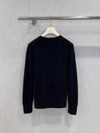 Burberry 25 Sweater Black White Wool Cashmere