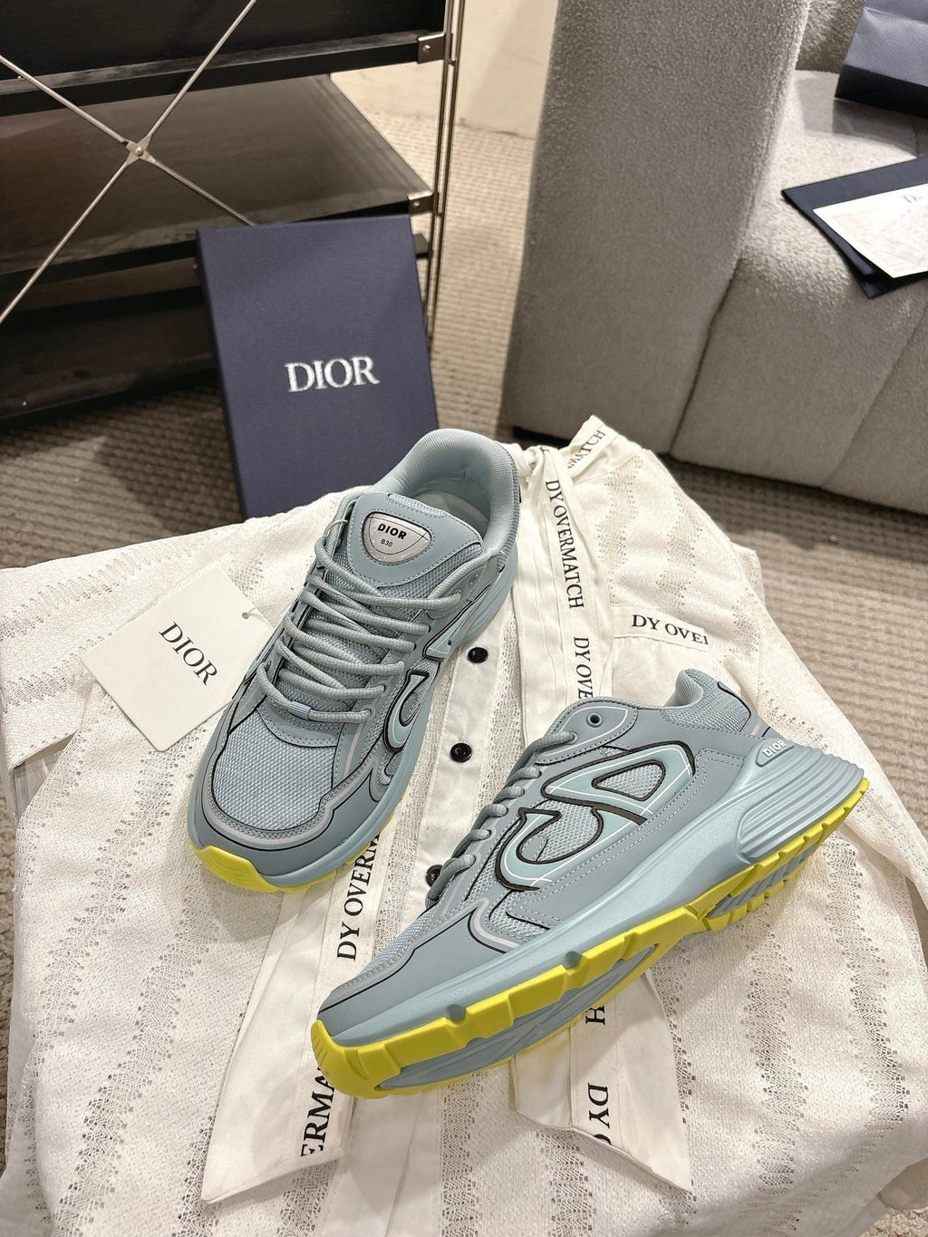 CD B30 Sneakers Pastel Blue Technology Fabric 438326