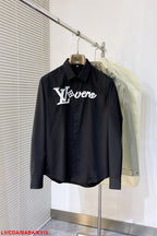 LV SHIRT WHITE COTTON 239608