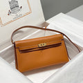 HM Kelly Elan 27cm Gold Leather Ghw