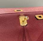 HM Kelly Elan 27cm Red Leather Ghw