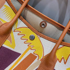 HM Garden Party 36 Multicolor Canvas and Negonda Calfskin 243397