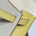 HM Mini Kelly 19 Milkshake White Epsom 243206