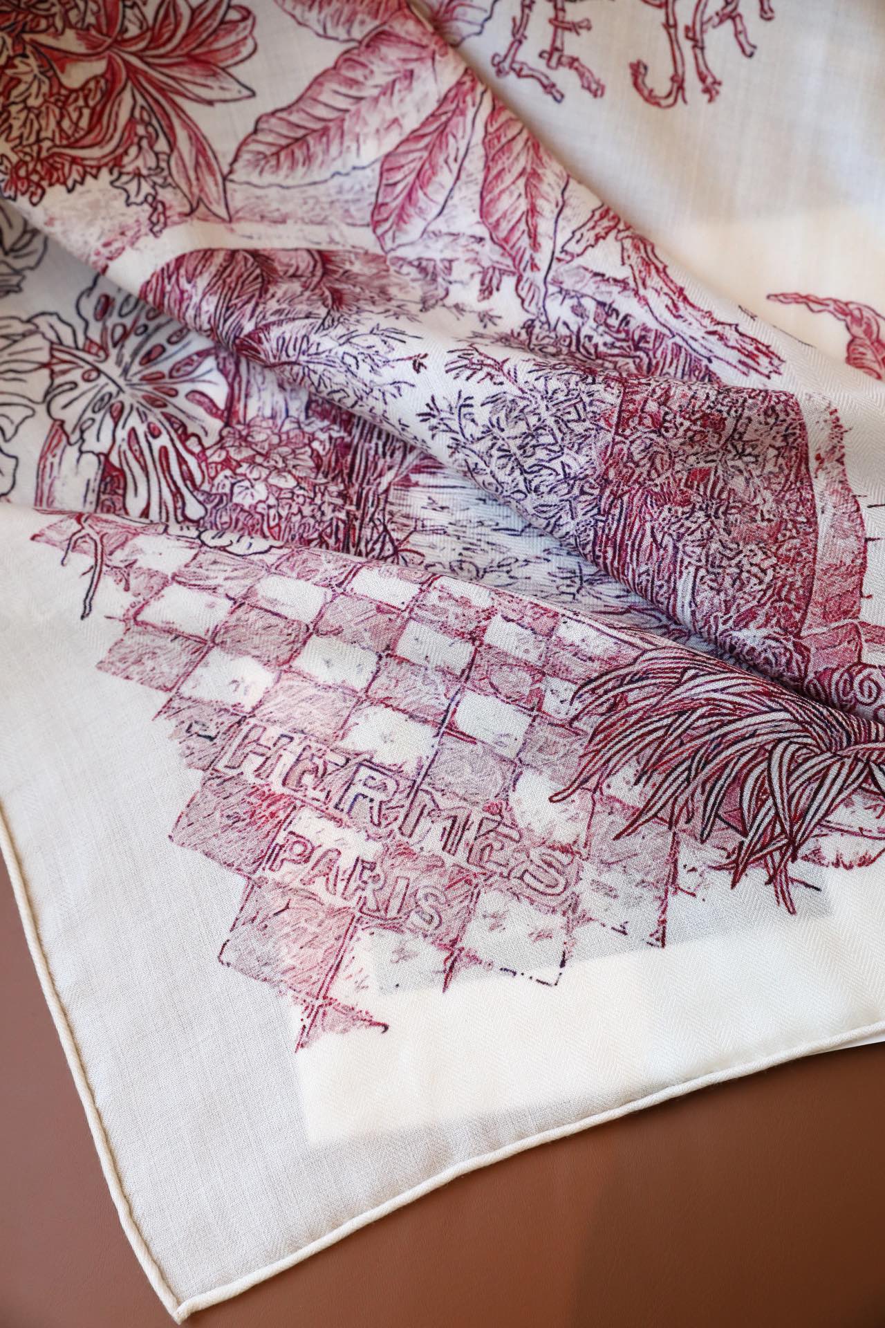 SCARF 140 IN ROSE PINK SILK