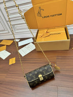LV Pochette Camille 20cm Brown Monogram Canvas 330396