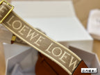 LOE MINI 18 GATE DUAL BAG IN TAN SOFT CALFSKIN AND JACQUARD
