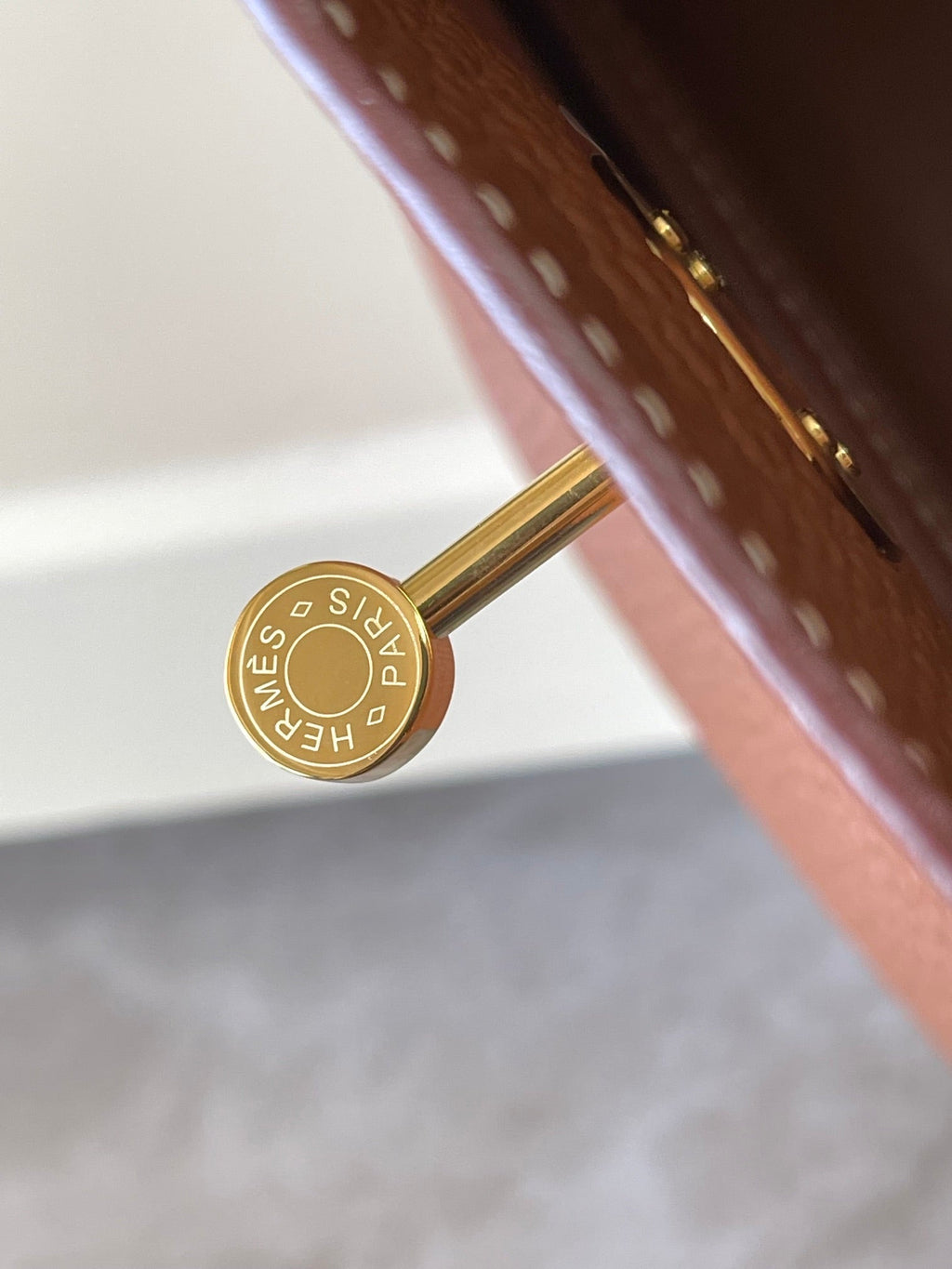 HM Mini Lindy 26cm Gold Clemence Leather