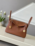 HM Mini Lindy 26cm Gold Clemence Leather