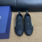 CD B23 Low-Top Sneaker Black Oblique Jacquard Fabric