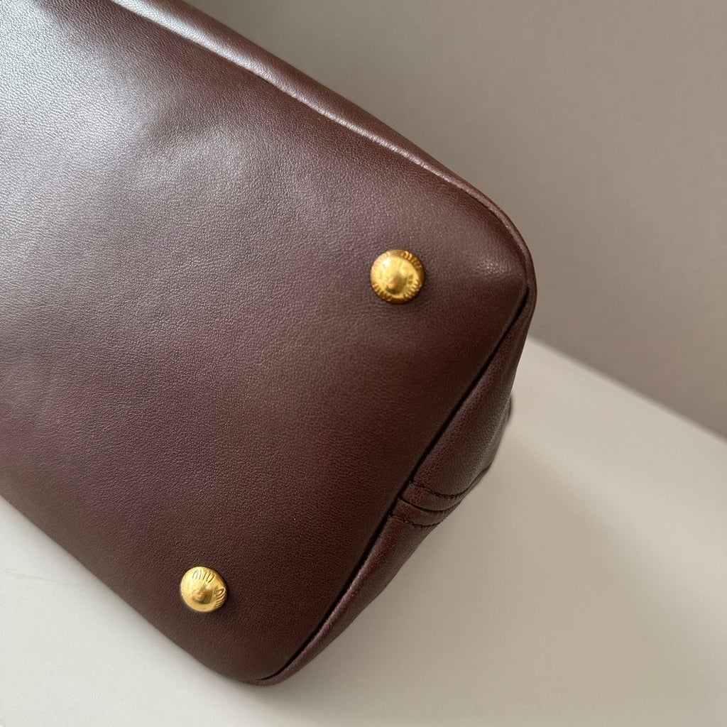 MiuMiu popular vintage tote bag sheepskin
