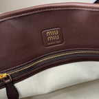 MiuMiu popular vintage tote bag sheepskin