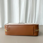 Miumiu large shoulder bag striped canvas