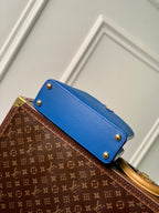 CAPUCINES BB 27 COBALT BLUE TAURILLON MOP GOLD HARDWARE