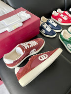 GG 26 Sneaker Burgundy Suede Sheepskin 632809