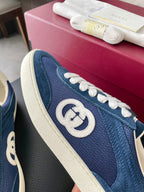 GG 26 Sneaker Blue Monogram Suede Sheepskin 632812
