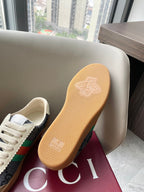GG 26 Sneaker Brown Gray Canvas Suede 632803