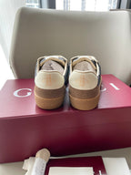 GG 26 Sneaker Brown Gray Canvas Suede 632803