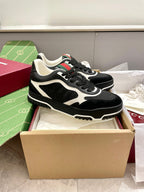 GG 26 Sneaker Black Red Green Cowhide 632872