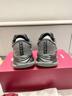 GG 26 Casual Sneakers Gray Black Mesh Fabric 632857