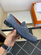 HM Men's Colette Loafer Charcoal Grey Suede 680424