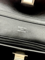 Balenciaga Small Rodeo Bag 29 Black Calfskin Sliver Hardware
