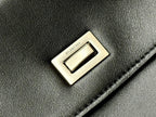 Balenciaga Large Rodeo Bag 40 Black Calfskin Sliver Hardware