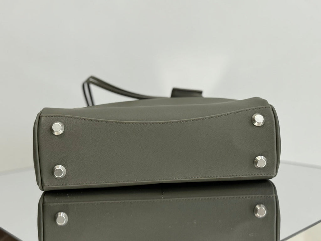 Balenciaga Small Rodeo Bag 29 Olive Green Calfskin Sliver Hardware