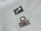 Balenciaga Small Bag 29 White Calfskin Sliver Hardware