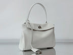 Balenciaga Small Bag 29 White Calfskin Sliver Hardware