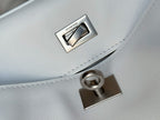 Balenciaga Mini Bag 22 White Calfskin Sliver Hardware