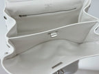 Balenciaga Small Bag 29 White Calfskin Sliver Hardware