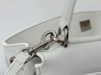 Balenciaga Small Bag 29 White Calfskin Sliver Hardware