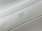Balenciaga Medium Bag 35 White Calfskin Sliver Hardware