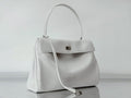 Balenciaga Small Bag 29 White Calfskin Sliver Hardware