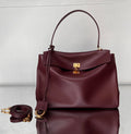 Balenciaga Medium Bag 35 Burgyndy Calfskin Gold Hardware