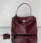 Balenciaga Medium Bag 35 Burgyndy Calfskin Gold Hardware