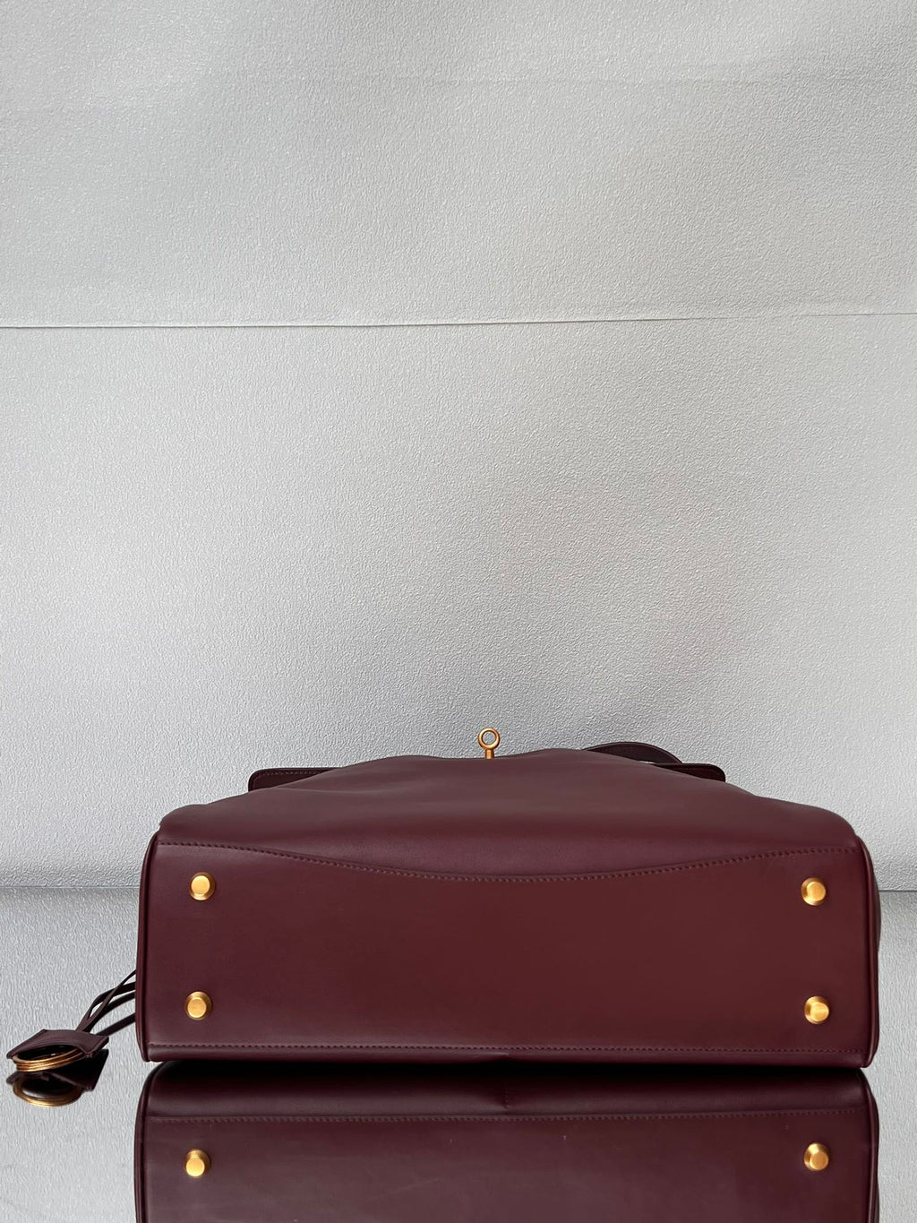 Balenciaga Large Bag 40 Burgyndy Calfskin Gold Hardware