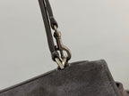 Balenciaga Small Bag 29 Gray Suede Sliver Hardware