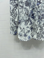 Dior 2026 Print Logo Shirt White Blue Polyester