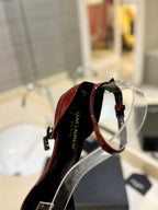 SL OPYUM SANDALS 105 JAM POLISHED CALFSKIN
