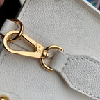 LV Lock&Go Bag White Gold Cowhide 240848