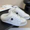 Dior 25 Star Sneaker White Black Suede Cowhide 530613