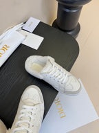 Dior 25 Star Sneaker White Suede Cowhide 530614