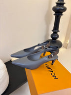 LV 26ss Legacy Slingback 45 Gray Sheepskin 627238