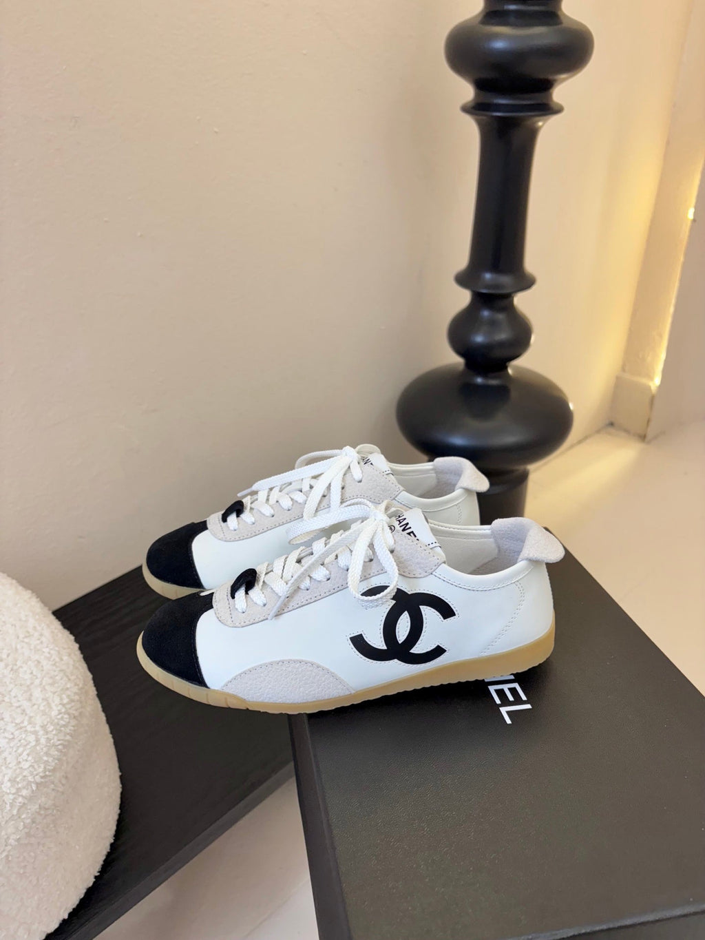 CC 2026 Sneakers Calfskin and Embossed Suede Calfskin