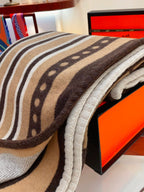 Grand Tralala Blanket Beige Wool Cashmere