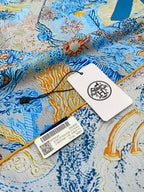 Eleftheria Scarf 90 CM In Colorful Silk Twill 193832
